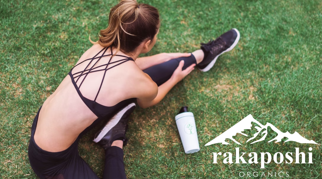 Active person stretching outdoors preparing for exercise showing healthy lifestyle and wellness