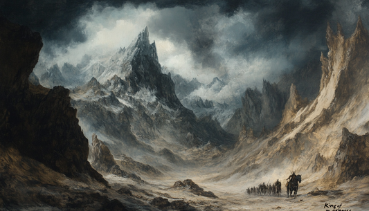  Dramatic overcast valley in Afghanistan representing harsh terrain of Hindu Kush mountains and challenges faced by historical armies