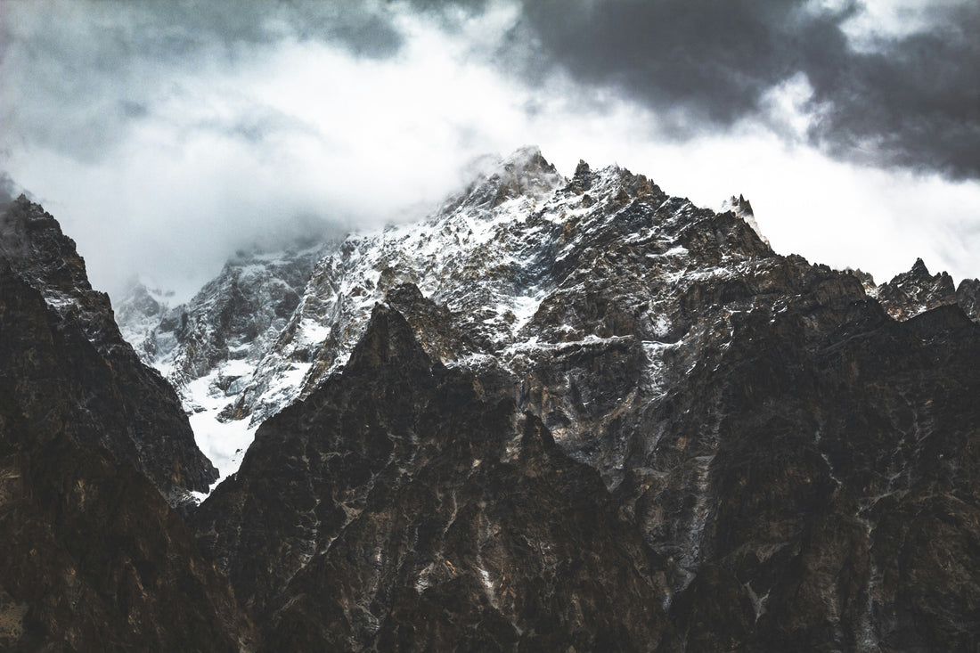 Mount Rakaposhi snow-capped peak in Hunza Valley representing stunning natural beauty of Gilgit-Baltistan Pakistan and Karakoram mountain range
