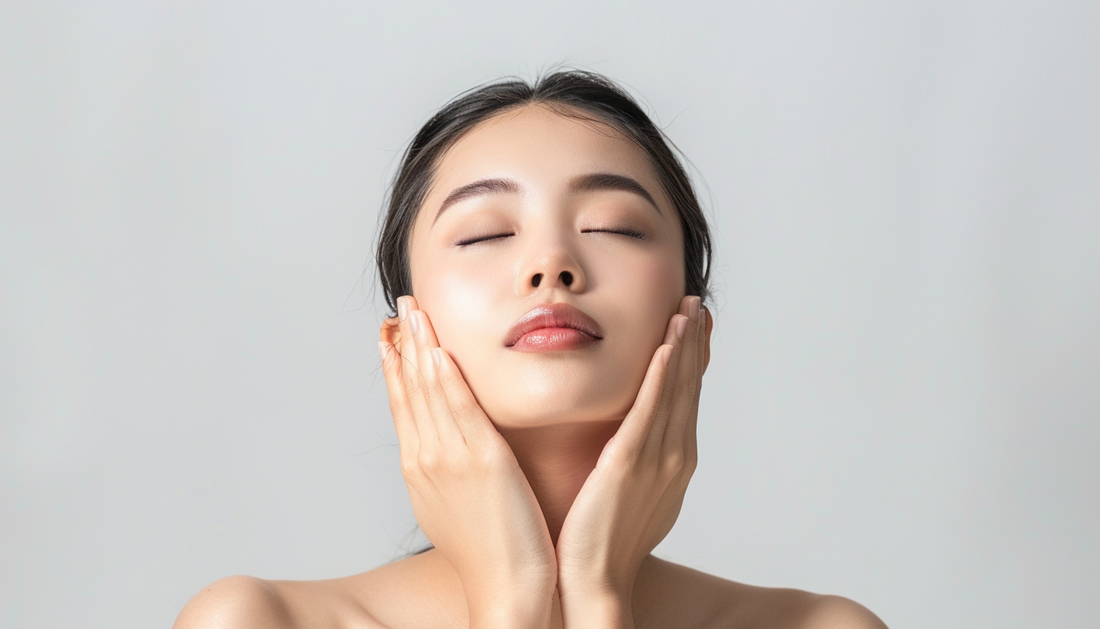 Woman with healthy, radiant skin representing skincare achieved through evidence-based practices and overall wellness