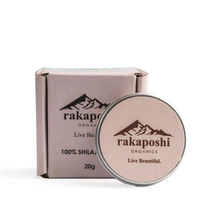 Pure Himalayan Shilajit Resin in aluminum canister – organic wellness supplement.